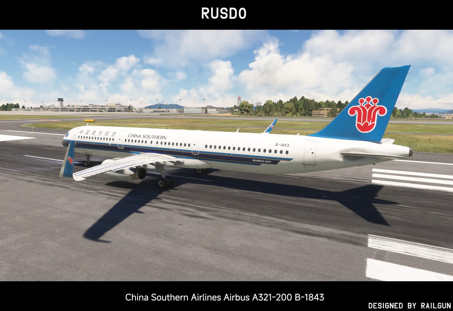 Fenix/MFS2020】中国南方航空A321-200 B-1843 标准涂装- 涂装- VATSIM