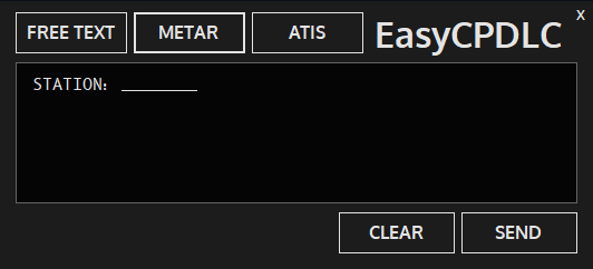 METAR REQUEST Mode Image